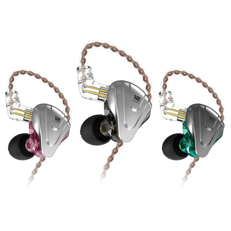 KZ ZSX 12-unit Ring Iron Metal Gaming In-ear Wired Earphone,, ZSX Mic Version(Cyan), ZSX Mic Version(Purple), ZSX Standard Version(Black), ZSX Standard Version(Cyan), ZSX Standard Version(Purple), ZSX Mic Version(Black)