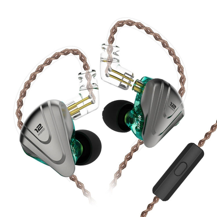 KZ ZSX 12-unit Ring Iron Metal Gaming In-ear Wired Earphone,, ZSX Mic Version(Cyan), ZSX Mic Version(Purple), ZSX Standard Version(Black), ZSX Standard Version(Cyan), ZSX Standard Version(Purple), ZSX Mic Version(Black)