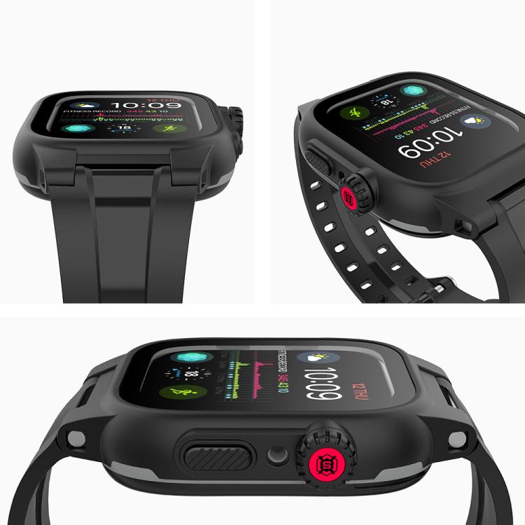 RedPepper IP68 Waterproof Screen Protector + Watchband + Protective Case, For Apple Watch Series 6 / 5 / 4 / Watch SE 44mm