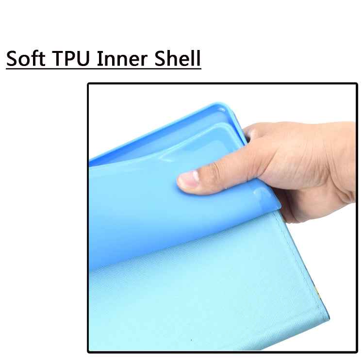 Colored Drawing Horizontal Flip PU Leather Case with Holder & Card Slot & Sleep / Wake-up Function