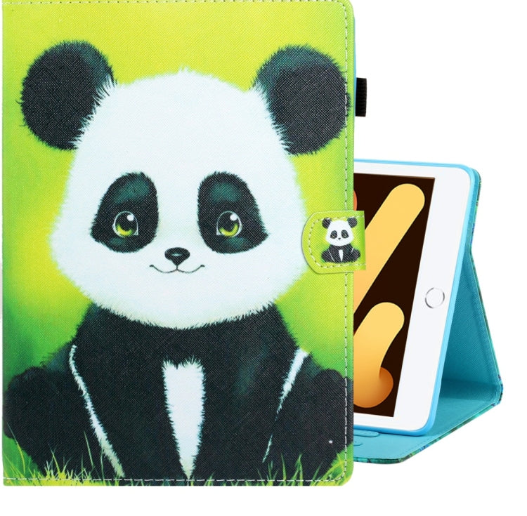 Colored Drawing Horizontal Flip PU Leather Case with Holder & Card Slot & Sleep / Wake-up Function