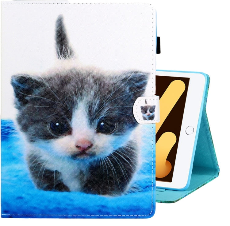 Colored Drawing Horizontal Flip PU Leather Case with Holder & Card Slot & Sleep / Wake-up Function