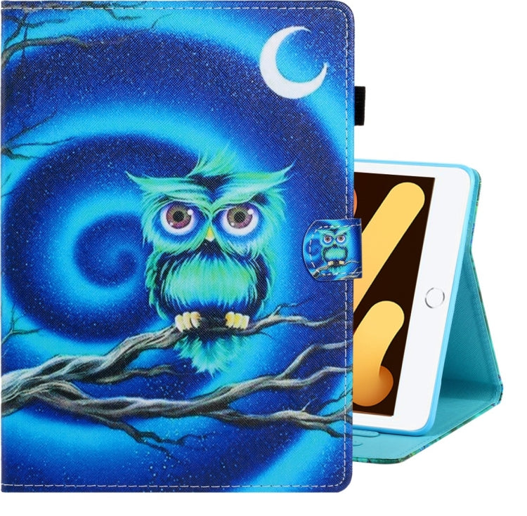 Colored Drawing Horizontal Flip PU Leather Case with Holder & Card Slot & Sleep / Wake-up Function