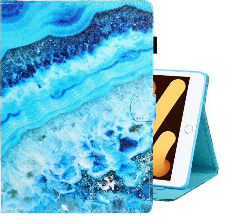 Colored Drawing Horizontal Flip PU Leather Case with Holder & Card Slot & Sleep / Wake-up Function