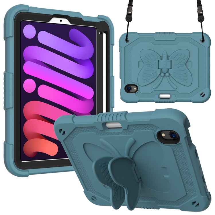 Pure Color PC + Silicone Anti-drop Protective Case with Butterfly Shape Holder & Pen Slot, For iPad 9.7 2018 & 2017 / Pro 9.7 inch / Air 2 / 6, For iPad 10.2 2021 & 2020 & 2019 / Air 3 10.5 inch, For iPad mini 6 2021 / mini 2024                        ...