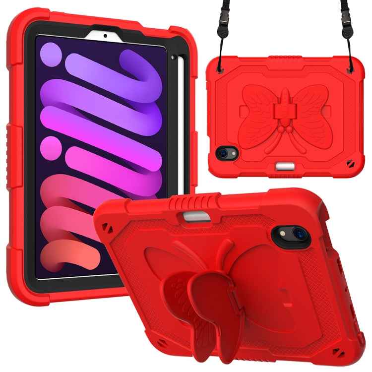 Pure Color PC + Silicone Anti-drop Protective Case with Butterfly Shape Holder & Pen Slot, For iPad 9.7 2018 & 2017 / Pro 9.7 inch / Air 2 / 6, For iPad 10.2 2021 & 2020 & 2019 / Air 3 10.5 inch, For iPad mini 6 2021 / mini 2024                        ...