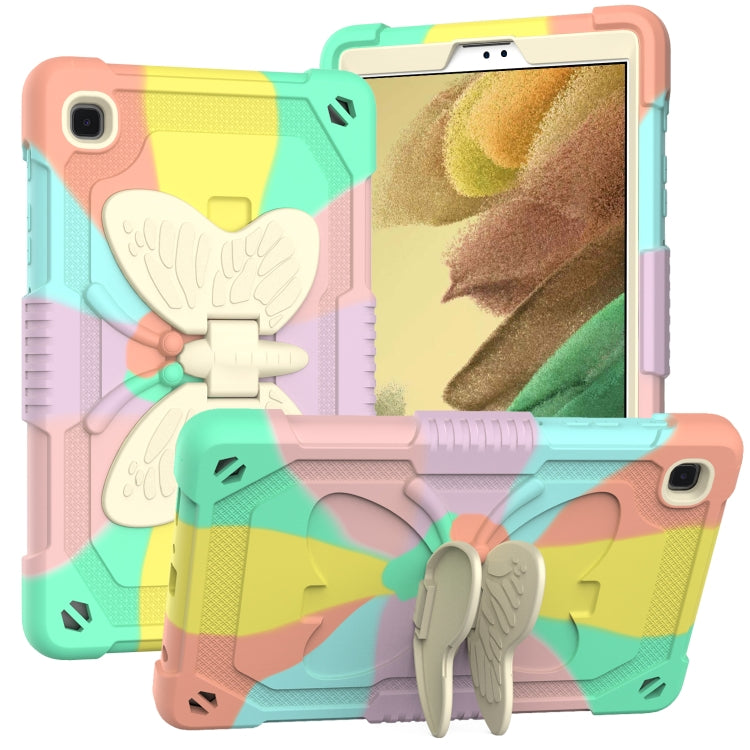 Beige PC + Silicone Anti-drop Protective Case with Butterfly Shape Holder & Pen Slot, For iPad 9.7 2018 & 2017 / Pro 9.7 inch / Air 2 / 6, For iPad 10.2 2021 & 2020 & 2019 / Air 3 10.5 inch, For iPad 10.2 2020 & 2019 / Air 3 10.5 inch                  ...
