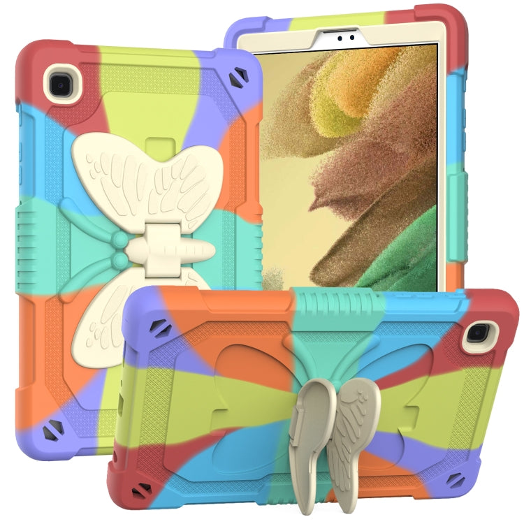 Beige PC + Silicone Anti-drop Protective Case with Butterfly Shape Holder & Pen Slot, For iPad 9.7 2018 & 2017 / Pro 9.7 inch / Air 2 / 6, For iPad 10.2 2021 & 2020 & 2019 / Air 3 10.5 inch, For iPad 10.2 2020 & 2019 / Air 3 10.5 inch                  ...