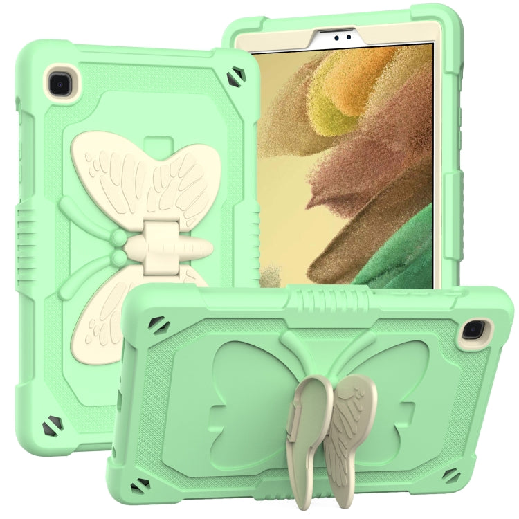 Beige PC + Silicone Anti-drop Protective Case with Butterfly Shape Holder & Pen Slot, For iPad 9.7 2018 & 2017 / Pro 9.7 inch / Air 2 / 6, For iPad 10.2 2021 & 2020 & 2019 / Air 3 10.5 inch, For iPad 10.2 2020 & 2019 / Air 3 10.5 inch                  ...