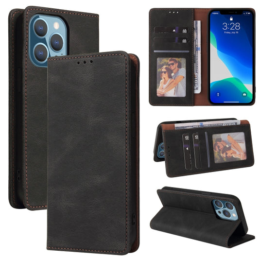 Simple Suction Closure Horizontal Flip Leather Case with Holder & Card Slot & Wallet, For iPhone 13 Pro Max, For iPhone 13 Pro, For iPhone 13, For iPhone 13 mini, For iPhone 12 Pro Max, For iPhone 12 / 12 Pro, For iPhone 12 mini, For iPhone 11 Pro Max ...