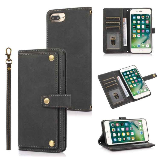 PU + TPU Horizontal Flip Leather Case with Holder & Card Slot & Wallet & Lanyard, For iPhone 8 Plus & 7 Plus, For iPhone XS / X, For iPhone XR, For iPhone XS Max, For iPhone 12 mini, For iPhone 12 / 12 Pro, For iPhone 12 Pro Max, For iPhone 13 mini    ...