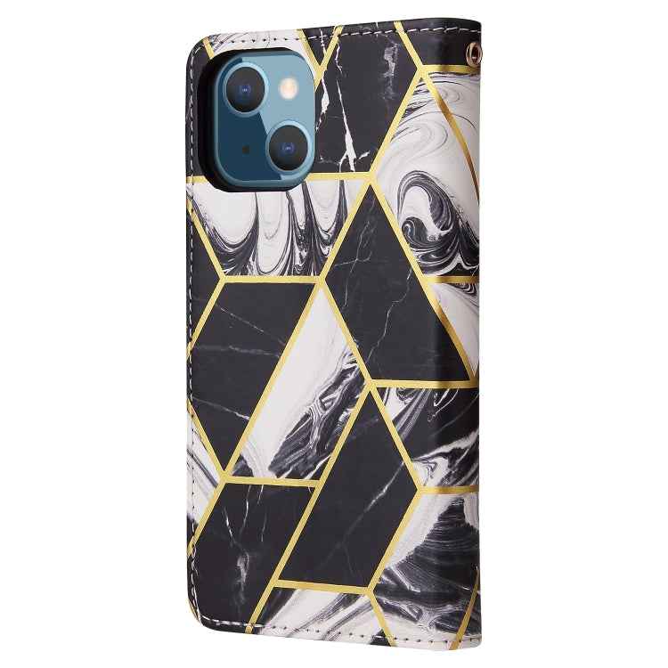 Marble Bronzing Stitching Horizontal Flip PU Leather Case with Holder & Card Slots & Wallet & Photo Frame, For iPhone 13 mini, For iPhone 13, For iPhone 13 Pro, For iPhone 13 Pro Max