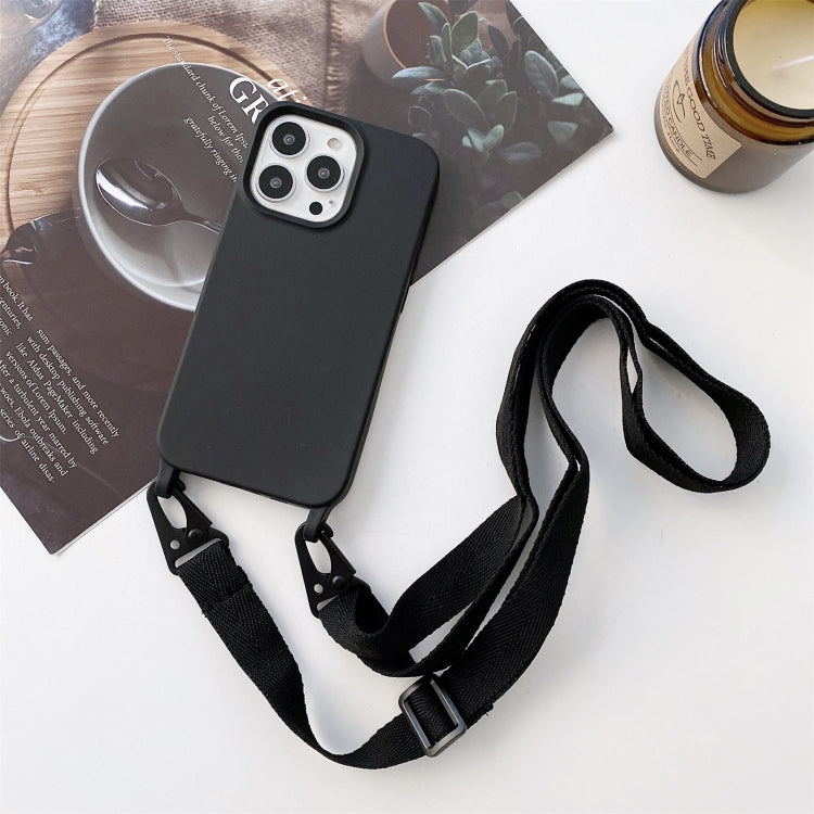 Elastic Silicone Protective Case with Wide Neck Lanyard, For iPhone 12 mini