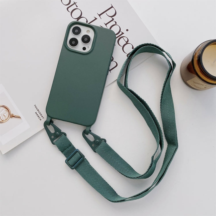 Elastic Silicone Protective Case with Wide Neck Lanyard, For iPhone 12 mini