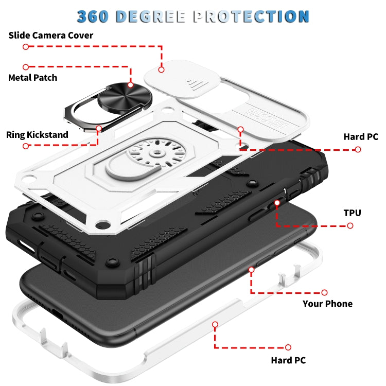 Sliding Camera Cover Design TPU + PC Protective Case with 360 Degree Rotating Holder & Card Slot, For iPhone 12 mini, For iPhone 12 / 12 Pro, For iPhone 12 Pro Max, For iPhone 11, For iPhone 11 Pro, For iPhone 11 Pro Max