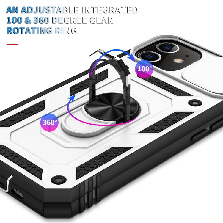 Sliding Camera Cover Design TPU + PC Protective Case with 360 Degree Rotating Holder & Card Slot, For iPhone 12 mini, For iPhone 12 / 12 Pro, For iPhone 12 Pro Max, For iPhone 11, For iPhone 11 Pro, For iPhone 11 Pro Max