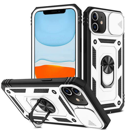 Sliding Camera Cover Design TPU + PC Protective Case with 360 Degree Rotating Holder & Card Slot, For iPhone 12 mini, For iPhone 12 / 12 Pro, For iPhone 12 Pro Max, For iPhone 11, For iPhone 11 Pro, For iPhone 11 Pro Max