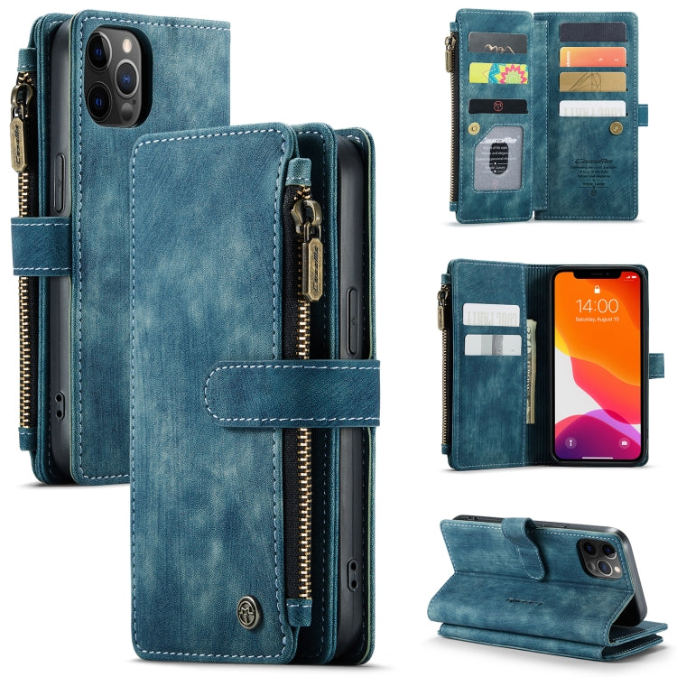 CaseMe-C30 PU + TPU Multifunctional Horizontal Flip Leather Case with Holder & Card Slot & Wallet & Zipper Pocket, For iPhone 8 Plus & 7 Plus & 6 Plus, For iPhone SE 2022 / SE 2020 / 8 / 7 / 6, For iPhone 11, For iPhone 11 Pro, For iPhone 11 Pro Max   ...