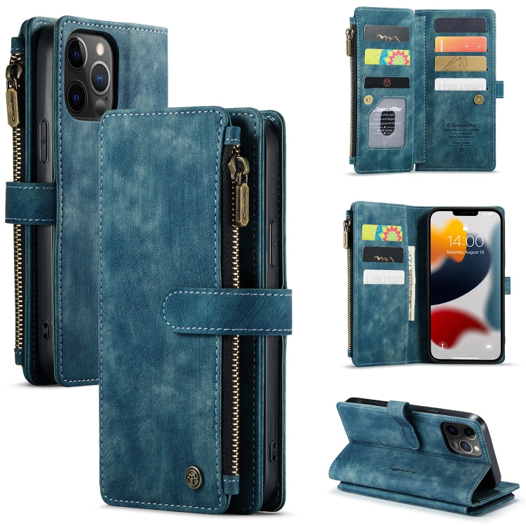 CaseMe-C30 PU + TPU Multifunctional Horizontal Flip Leather Case with Holder & Card Slot & Wallet & Zipper Pocket, For iPhone 8 Plus & 7 Plus & 6 Plus, For iPhone SE 2022 / SE 2020 / 8 / 7 / 6, For iPhone 11, For iPhone 11 Pro, For iPhone 11 Pro Max   ...