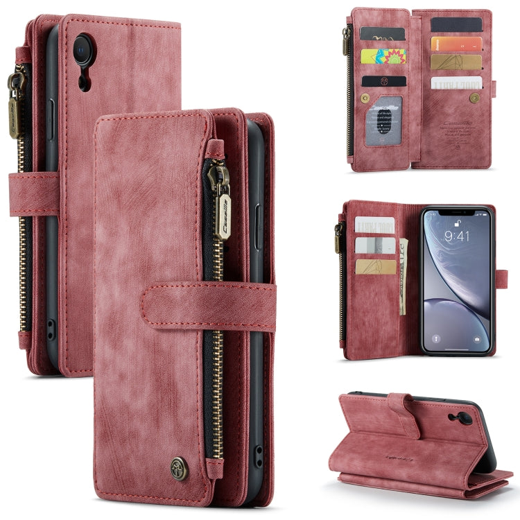 CaseMe-C30 PU + TPU Multifunctional Horizontal Flip Leather Case with Holder & Card Slot & Wallet & Zipper Pocket, For iPhone 8 Plus & 7 Plus & 6 Plus, For iPhone SE 2022 / SE 2020 / 8 / 7 / 6, For iPhone 11, For iPhone 11 Pro, For iPhone 11 Pro Max   ...