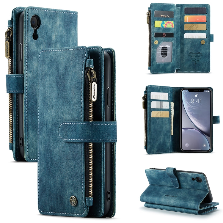 CaseMe-C30 PU + TPU Multifunctional Horizontal Flip Leather Case with Holder & Card Slot & Wallet & Zipper Pocket, For iPhone 8 Plus & 7 Plus & 6 Plus, For iPhone SE 2022 / SE 2020 / 8 / 7 / 6, For iPhone 11, For iPhone 11 Pro, For iPhone 11 Pro Max   ...