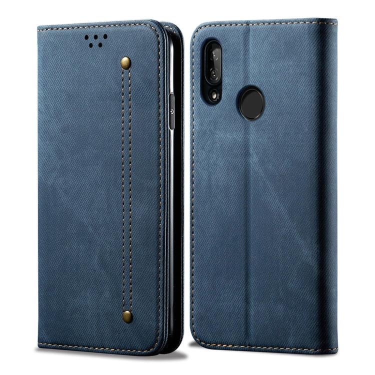 Denim Texture Casual Style Horizontal Flip Leather Case with Holder & Card Slots & Wallet
