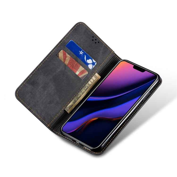 Denim Texture Casual Style Horizontal Flip Leather Case with Holder & Card Slots & Wallet