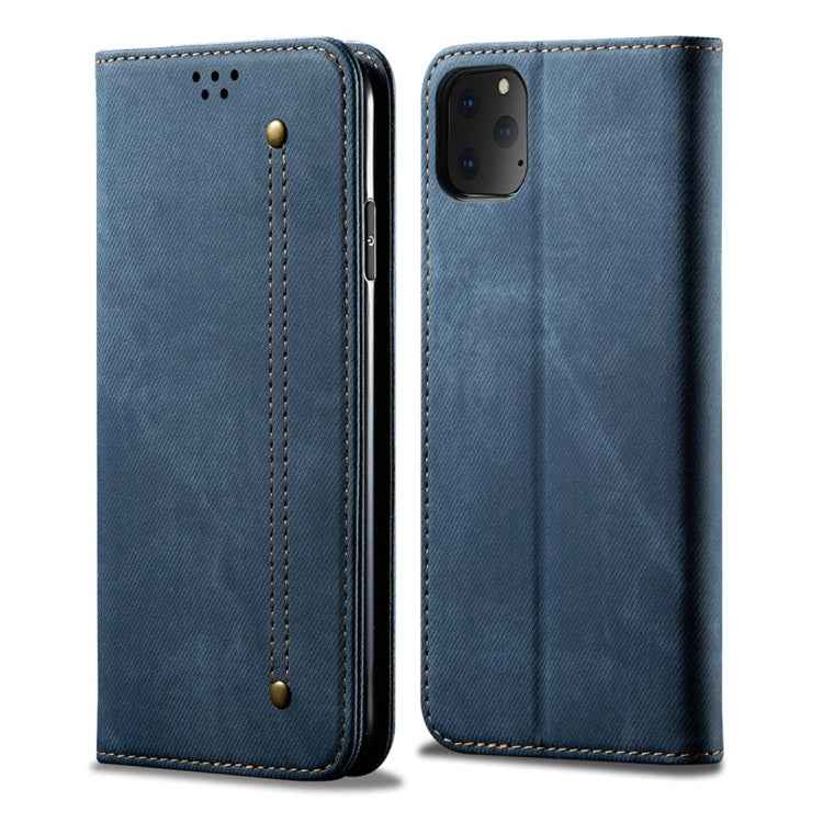 Denim Texture Casual Style Horizontal Flip Leather Case with Holder & Card Slots & Wallet