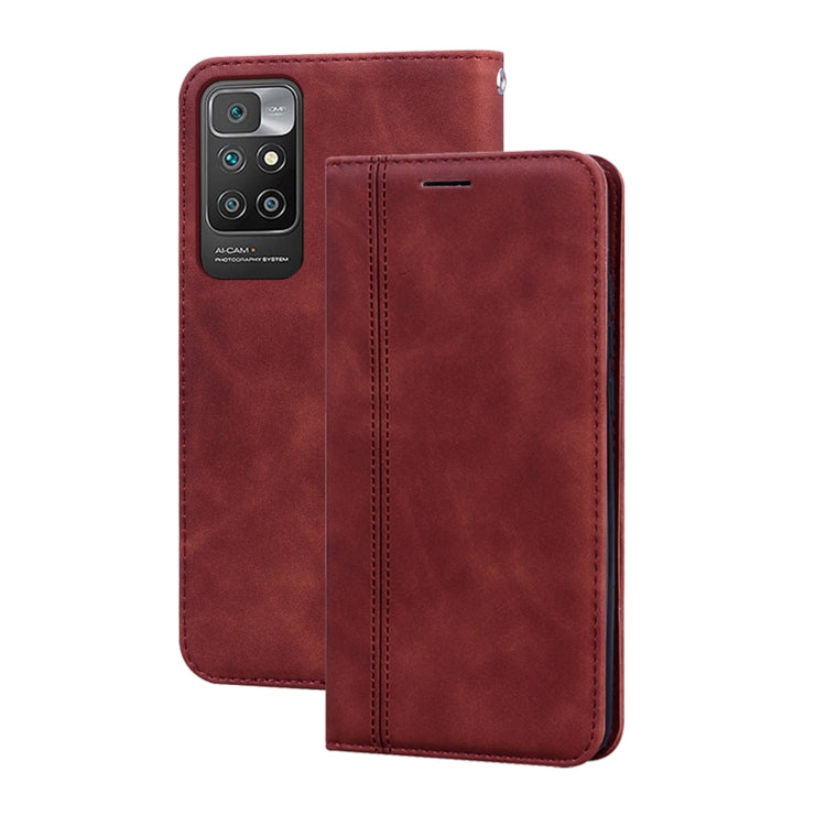 Frosted Business Magnetic Horizontal Flip PU Leather Case with Holder & Card Slot & Lanyard, For iPhone 13, For iPhone 13 Pro, For iPhone 13 Pro Max, For Xiaomi Redmi 10