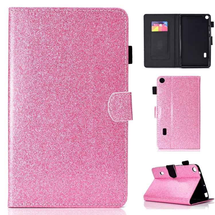 Varnish Glitter Powder Horizontal Flip Leather Case with Holder & Card Slot, For Huawei MediaPad M6 8.4, For Huawei MediaPad M6 10.8, For Huawei MediaPad T3 7.0, For Huawei MediaPad T3 10.0, For Huawei MediaPad T5, For iPad 10.2 / 10.5, For iPad 2 / 3 ...