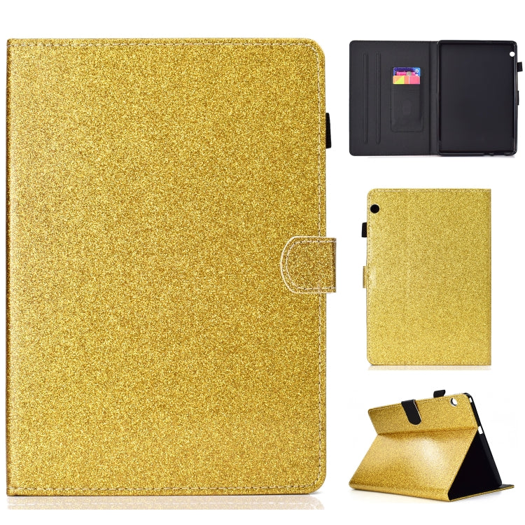 Varnish Glitter Powder Horizontal Flip Leather Case with Holder & Card Slot, For Huawei MediaPad M6 8.4, For Huawei MediaPad M6 10.8, For Huawei MediaPad T3 7.0, For Huawei MediaPad T3 10.0, For Huawei MediaPad T5, For iPad 10.2 / 10.5, For iPad 2 / 3 ...