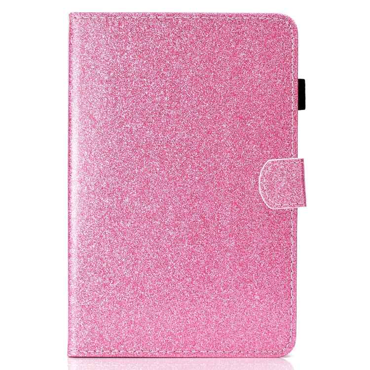 Varnish Glitter Powder Horizontal Flip Leather Case with Holder & Card Slot