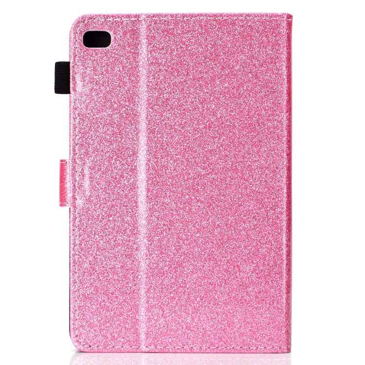 Varnish Glitter Powder Horizontal Flip Leather Case with Holder & Card Slot