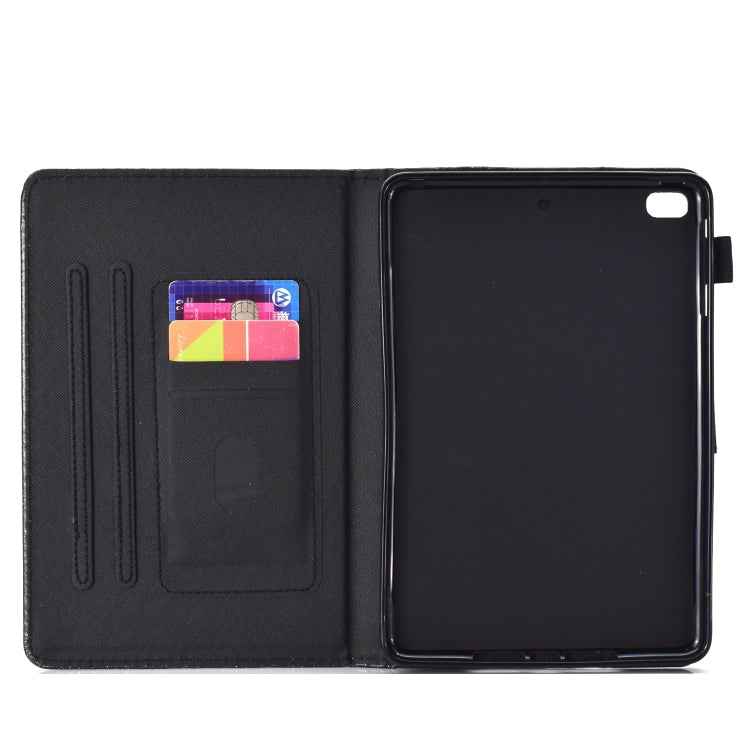 Varnish Glitter Powder Horizontal Flip Leather Case with Holder & Card Slot