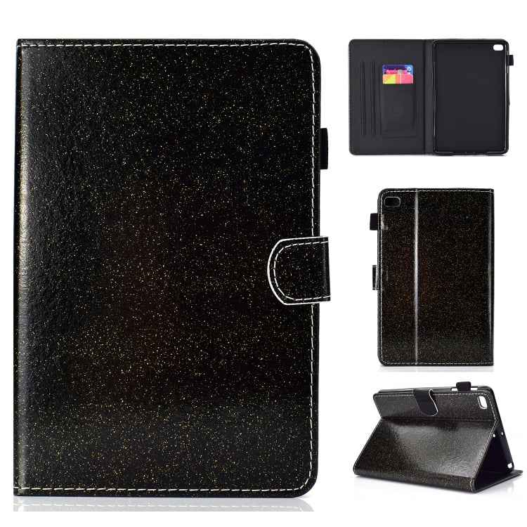 Varnish Glitter Powder Horizontal Flip Leather Case with Holder & Card Slot