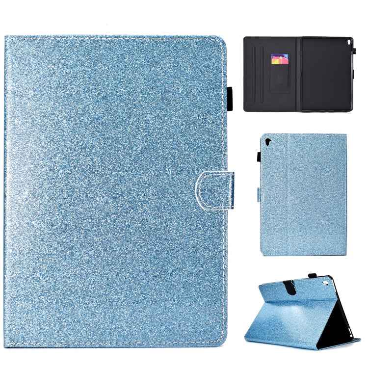 Varnish Glitter Powder Horizontal Flip Leather Case with Holder & Card Slot