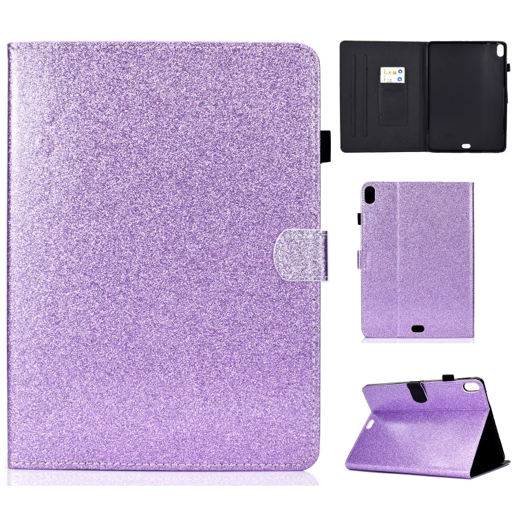 Varnish Glitter Powder Horizontal Flip Leather Case with Holder & Card Slot