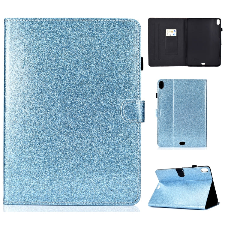 Varnish Glitter Powder Horizontal Flip Leather Case with Holder & Card Slot