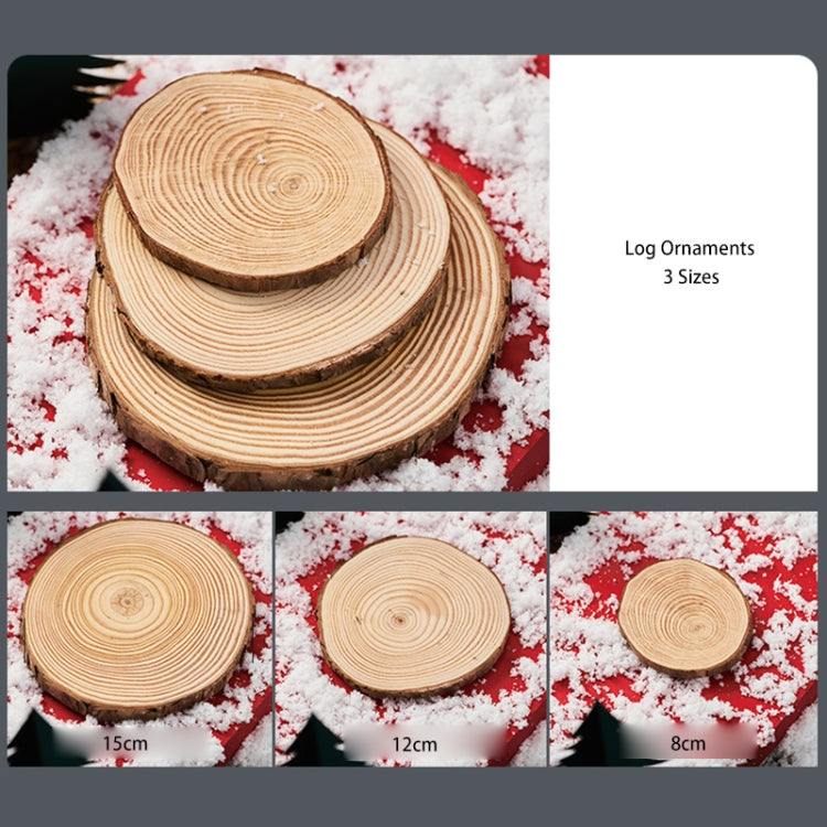 3 in 1 Creative Crude Log Pile Christmas Theme Shooting Props DIY Decorative Ornaments Background Photo Photography Props, Log Pile