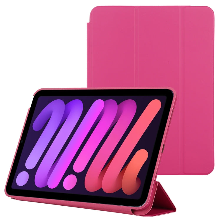 3-fold Horizontal Flip Smart Leather Case with Sleep / Wake-up Function & Holder, For iPad mini 6