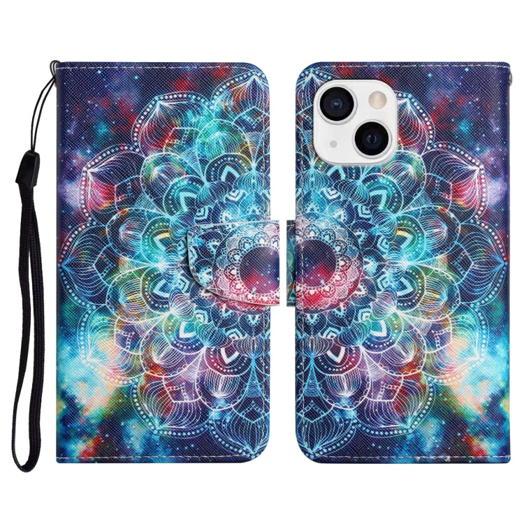 Painted Pattern Horizontal Flip Leather Case with Holder & Card Slot & Wallet, For iPhone 13 Pro Max, For iPhone 13 Pro, For iPhone 13