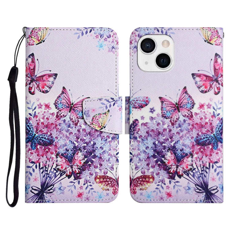 Painted Pattern Horizontal Flip Leather Case with Holder & Card Slot & Wallet, For iPhone 13 Pro Max, For iPhone 13 Pro, For iPhone 13