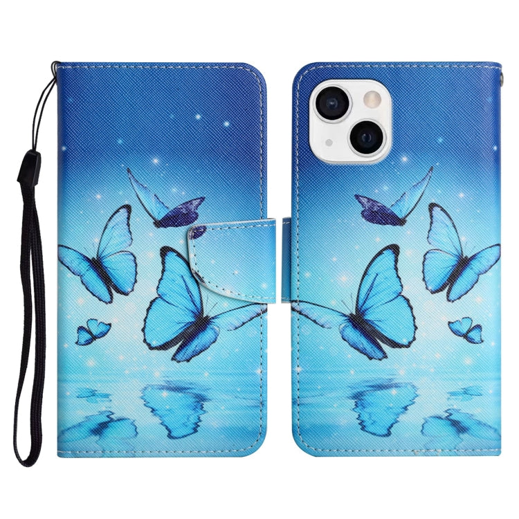 Painted Pattern Horizontal Flip Leather Case with Holder & Card Slot & Wallet, For iPhone 13 Pro Max, For iPhone 13 Pro, For iPhone 13