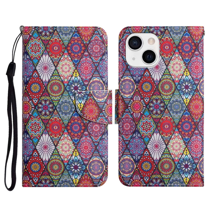 Painted Pattern Horizontal Flip Leather Case with Holder & Card Slot & Wallet, For iPhone 13 Pro Max, For iPhone 13 Pro, For iPhone 13