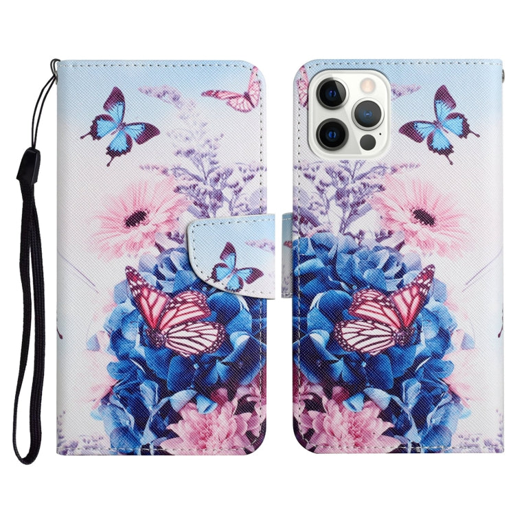 Painted Pattern Horizontal Flip Leather Case with Holder & Card Slot & Wallet, For iPhone 13 mini, For iPhone 12 Pro Max, For iPhone 12 / 12 Pro