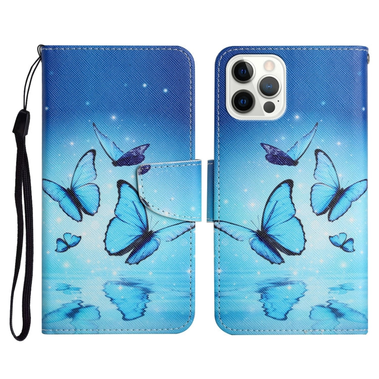 Painted Pattern Horizontal Flip Leather Case with Holder & Card Slot & Wallet, For iPhone 13 mini, For iPhone 12 Pro Max, For iPhone 12 / 12 Pro