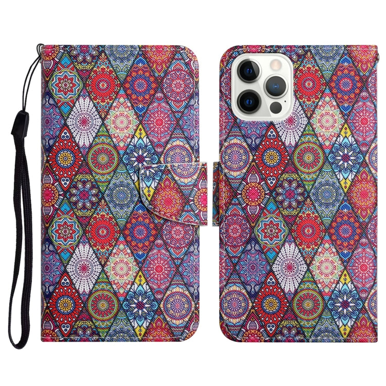 Painted Pattern Horizontal Flip Leather Case with Holder & Card Slot & Wallet, For iPhone 13 mini, For iPhone 12 Pro Max, For iPhone 12 / 12 Pro