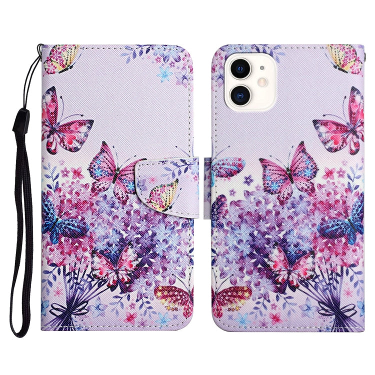 Painted Pattern Horizontal Flip Leather Case with Holder & Card Slot & Wallet, For iPhone 12 mini, For iPhone 11 Pro Max, For iPhone 11 Pro