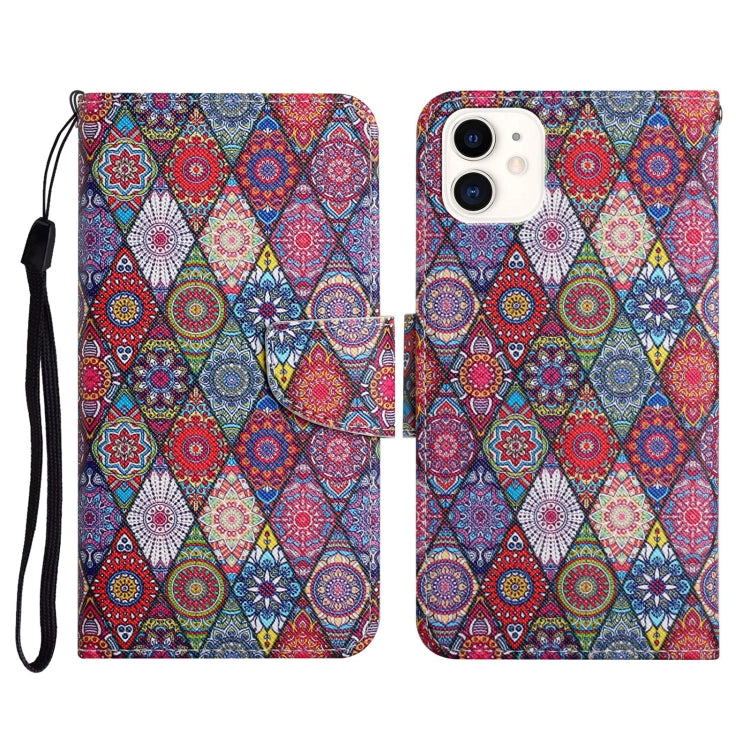 Painted Pattern Horizontal Flip Leather Case with Holder & Card Slot & Wallet, For iPhone 12 mini, For iPhone 11 Pro Max, For iPhone 11 Pro