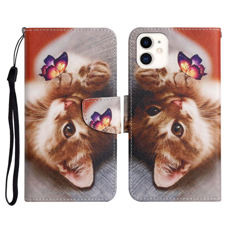 Painted Pattern Horizontal Flip Leather Case with Holder & Card Slot & Wallet, For iPhone 12 mini, For iPhone 11 Pro Max, For iPhone 11 Pro